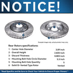 Brake Kit for 2006-2018 Dodge Ram 1500 2007-2009 Durango