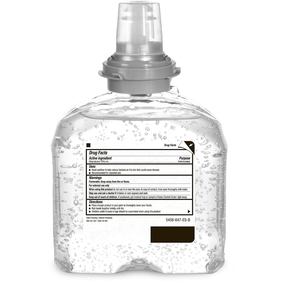 TFX Advanced Hand Sanitizer Gel Refill, 4ct x 1200 mL - 5456-04