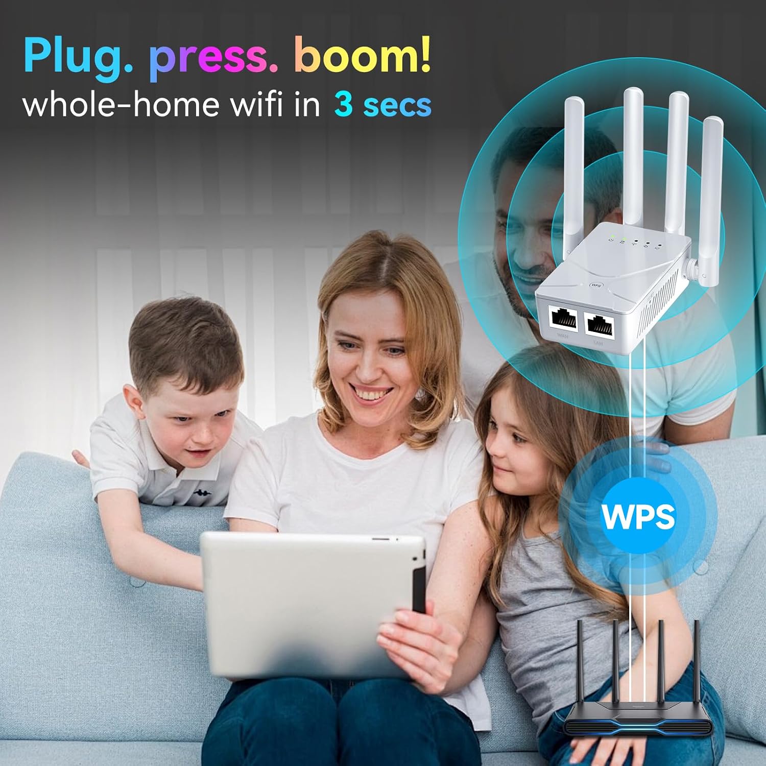 2026 WiFi Extender Signal Booster for Home,18888 Sq.ft WiFi Range Repeater | 97% Faster,Wireless Router Signal
