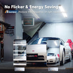 BBOUNDER 4Pack 4FT LED Shop Light, 65000K, 40W=250W, Linkable for Garage