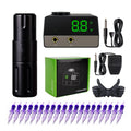 Rotary Tattoo Machine Pen With Dual Mode Switch LCD Mini Power Kit Mast Pro Cartridge Needles Tattoo Supply Set