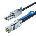 ipolex External Mini SAS HD SFF-8644 to SFF-8088 Hybrid Cable for Server, Raid Card & PCI Express Controller, 1-m(3.28ft)