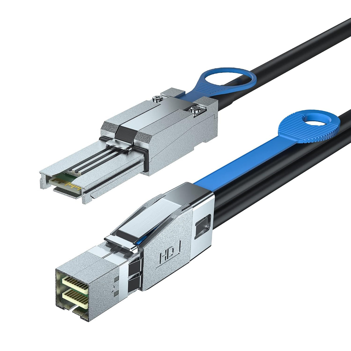 ipolex External Mini SAS HD SFF-8644 to SFF-8088 Hybrid Cable for Server, Raid Card & PCI Express Controller, 1-m(3.28ft)