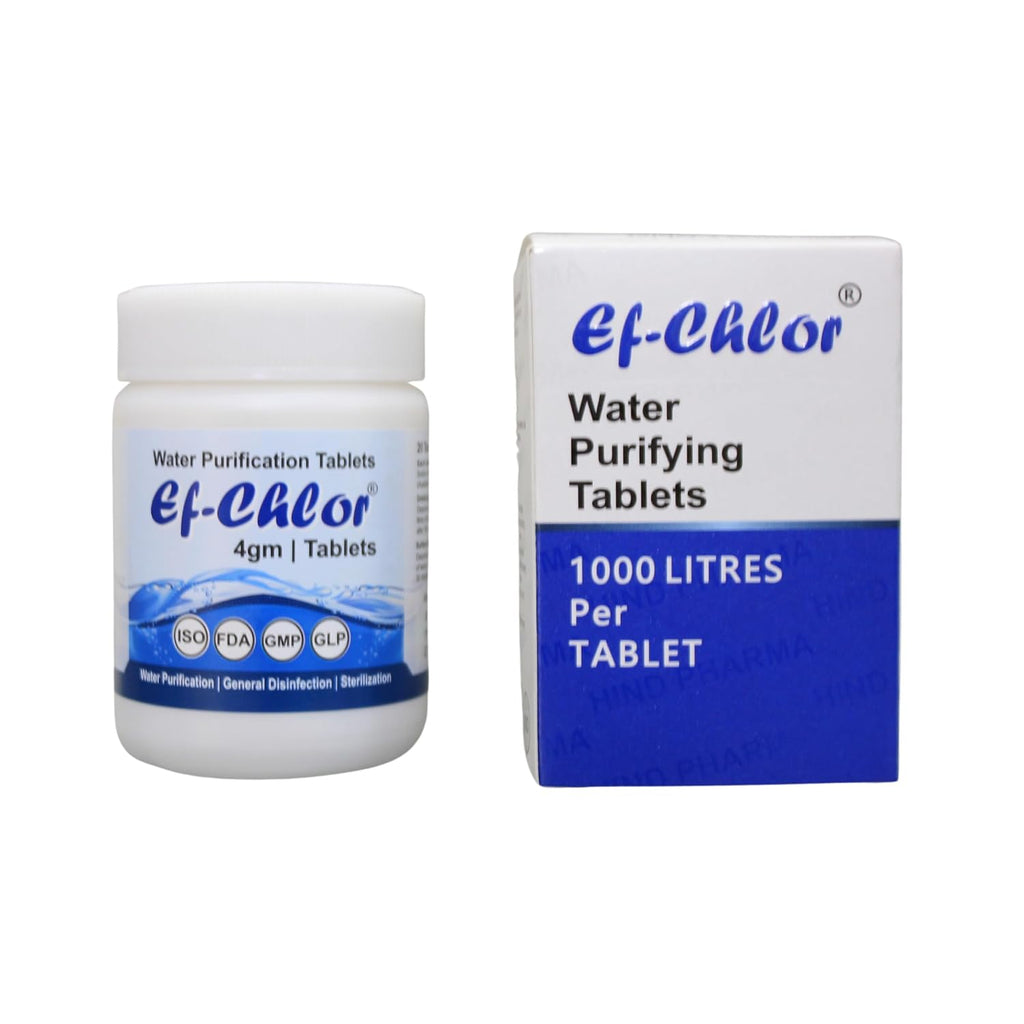 Overhead & Underground Water Tank Purification Tablets 4gm for 5280 Gallons Water Jar of 20 Tablets 3 Years Shelf