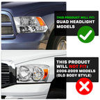 Headlight Assembly Compatible with 2009-2018 Dodge Ram 1500