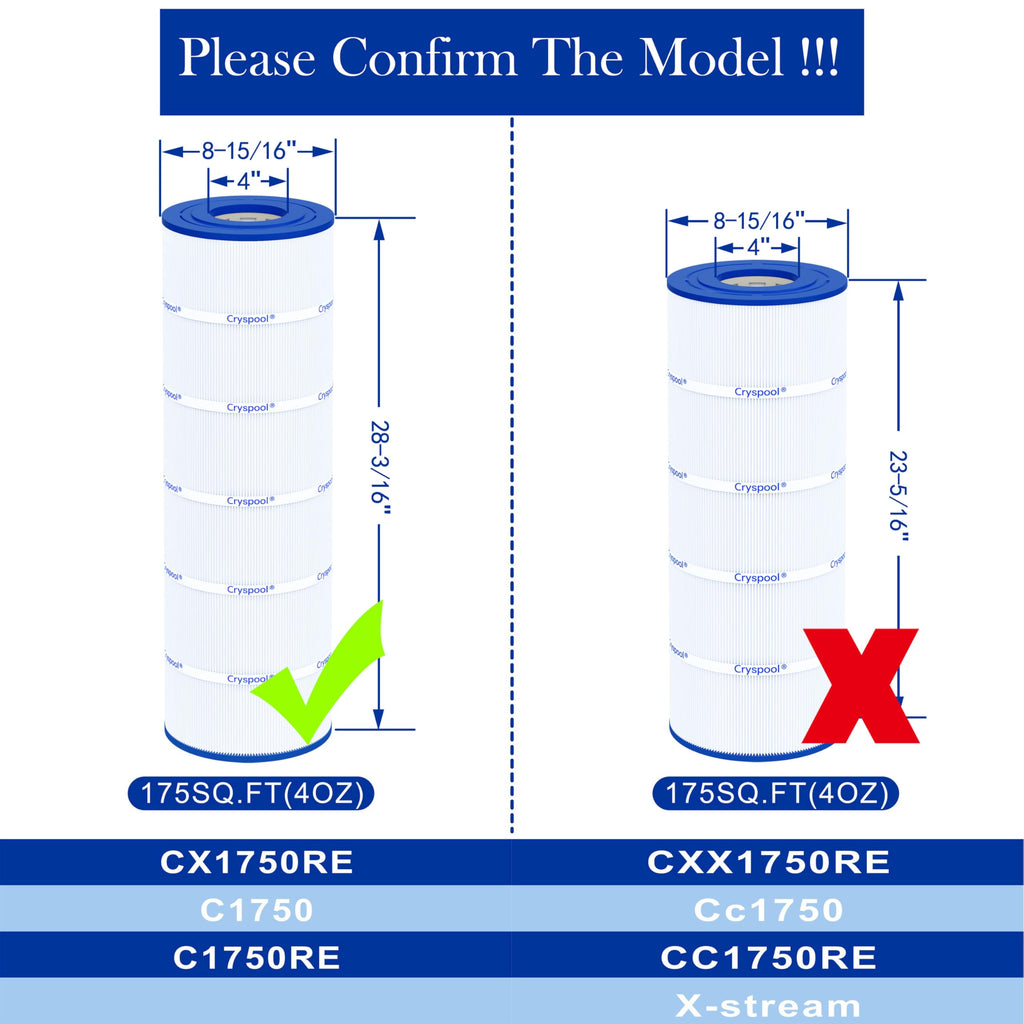 08060 Pool Filter Cartridge Compatible with CX1750RE, PXC 175