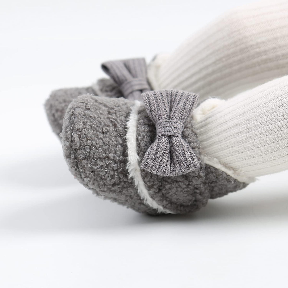 Baby Booties for Boys Girls with Soft Lining Non Slip Gripper Newborn Infant Slipper Socks Toddler First Walker Crib