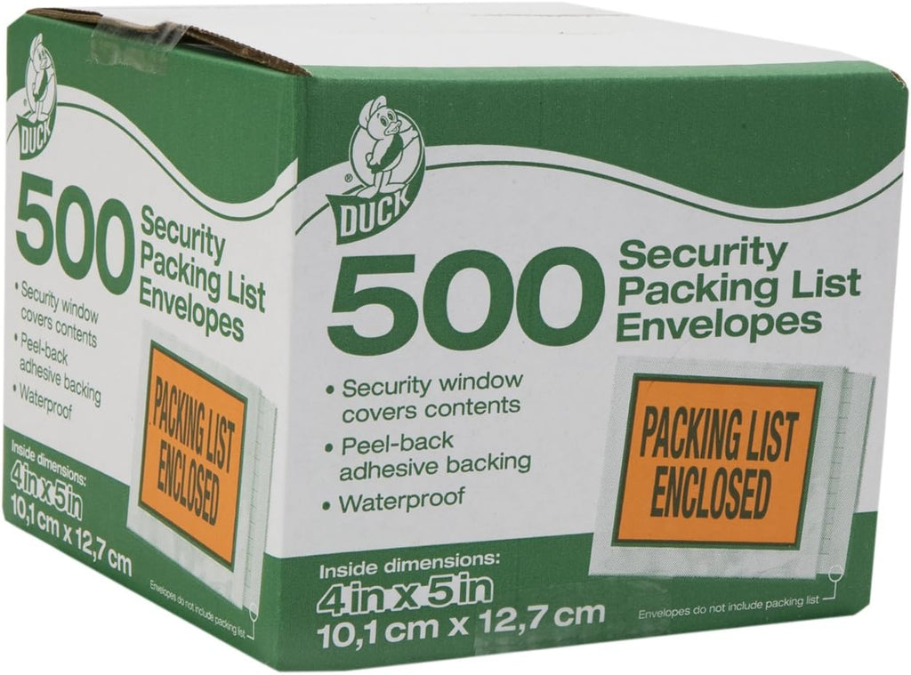Brand Security View Packing List Envelopes, 5.5 x 4.5-Inch, 500-Count (394742)