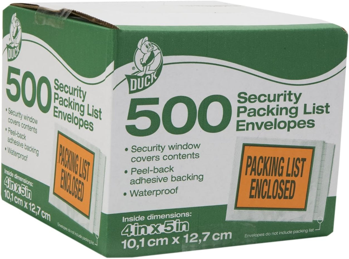 Brand Security View Packing List Envelopes, 5.5 x 4.5-Inch, 500-Count (394742)