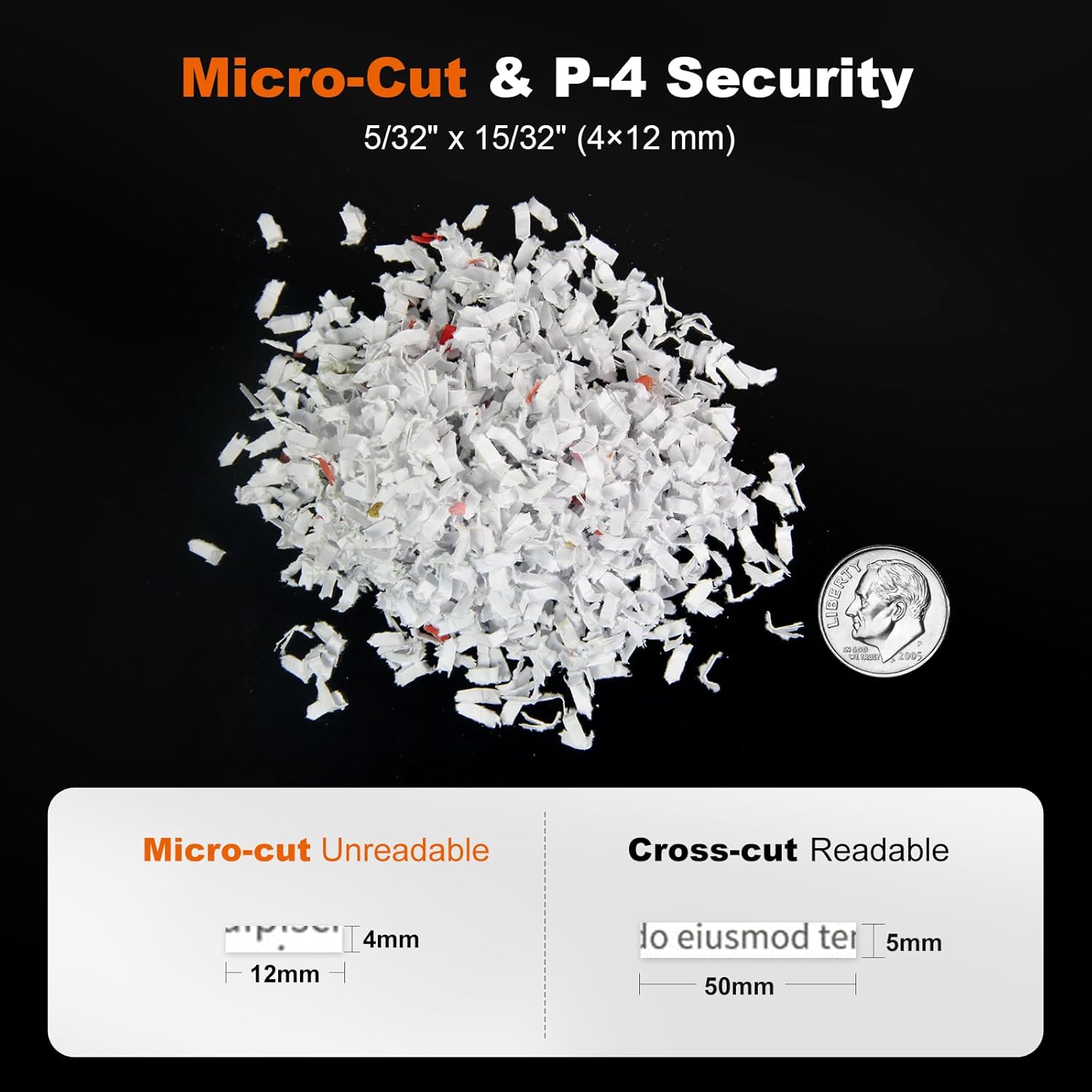 120-Sheet Autofeed Micro-Cut 30-Min Run Heavy Duty Paper Shredder | P-4 Security Level, Jam-Proof, 62dB Ultra-quiet