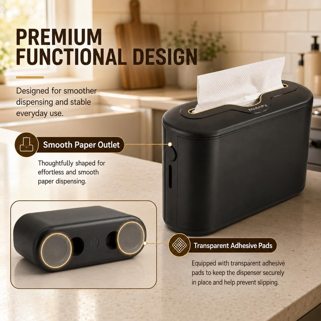 Countertop Multifold Paper Towel Dispenser, Black