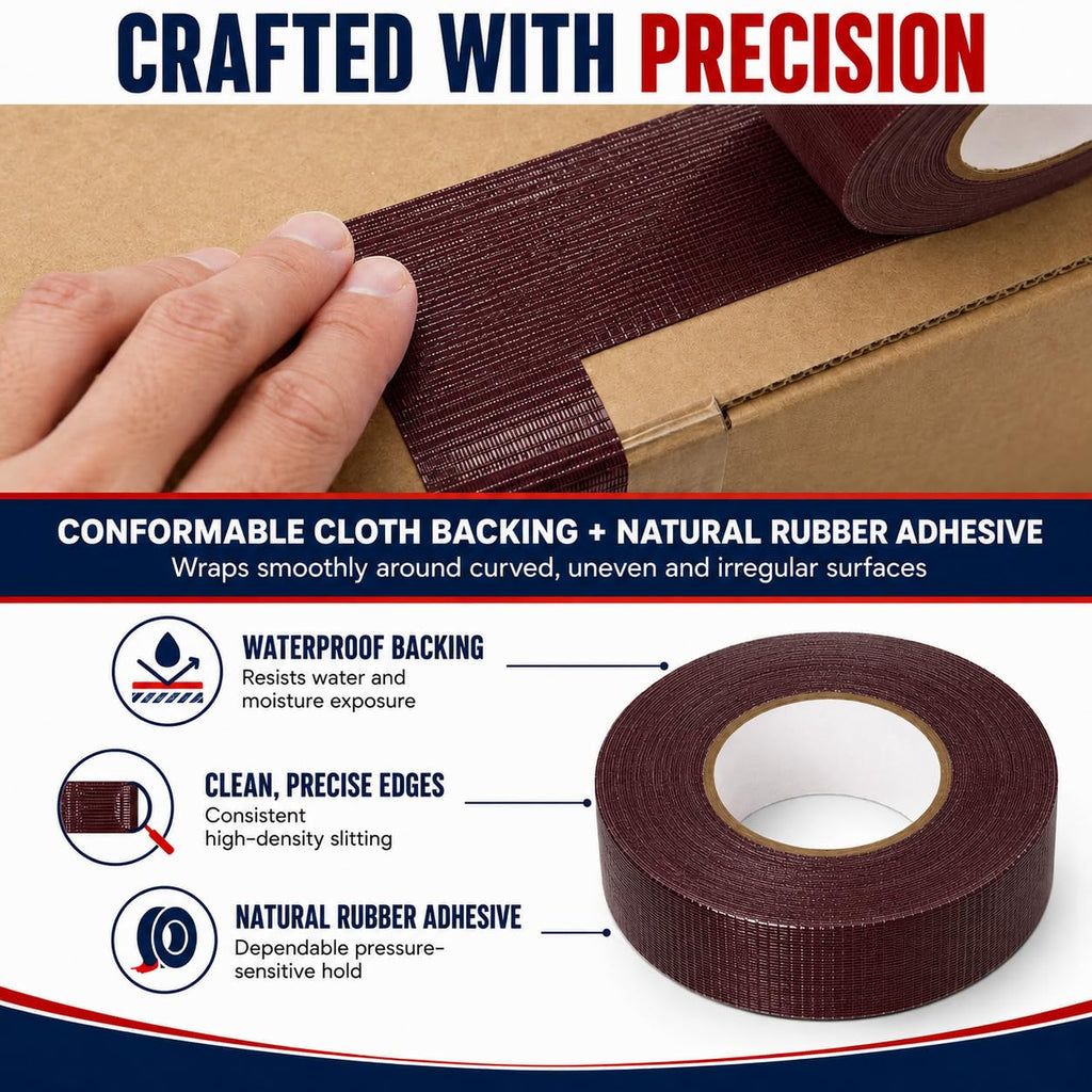CDT-36 Burgundy Cloth Duct Tape, 3 Inch x 60 Yards