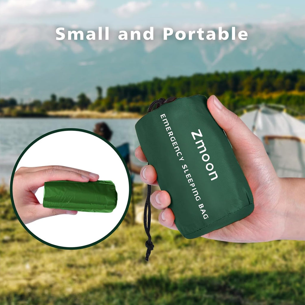 Emergency Sleeping Bag Survival Bag, Portable Waterproof Thermal Bivy Sacks,Bivvy Bags,Camping Mylar Sleeping Bag