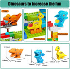 Dinosaur Marble Run, Building Blocks for Toddlers 3 4 5 6 7 8+