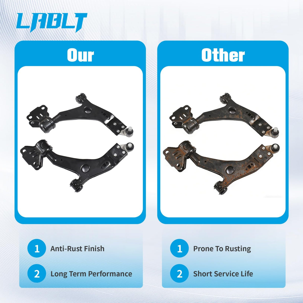LABLT 8 Piece Set Front Lower Control Arm Replacement for 524-113