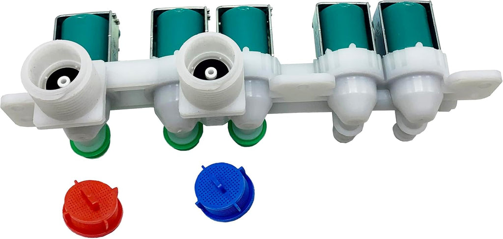 Washer Water Inlet Valve Assembly For Samsung WA48H7400AP/A2 WA48H7400AW/AA WA48H7400AW/A2 WA50F9A7DSP/A2 WA52M7750AV/A4 WA50K8600AV/A2 WA54M8750AV/A4 WA45H7200AW/A2 WA50F9A6DSW/A2 WA48J7700AW/A2
