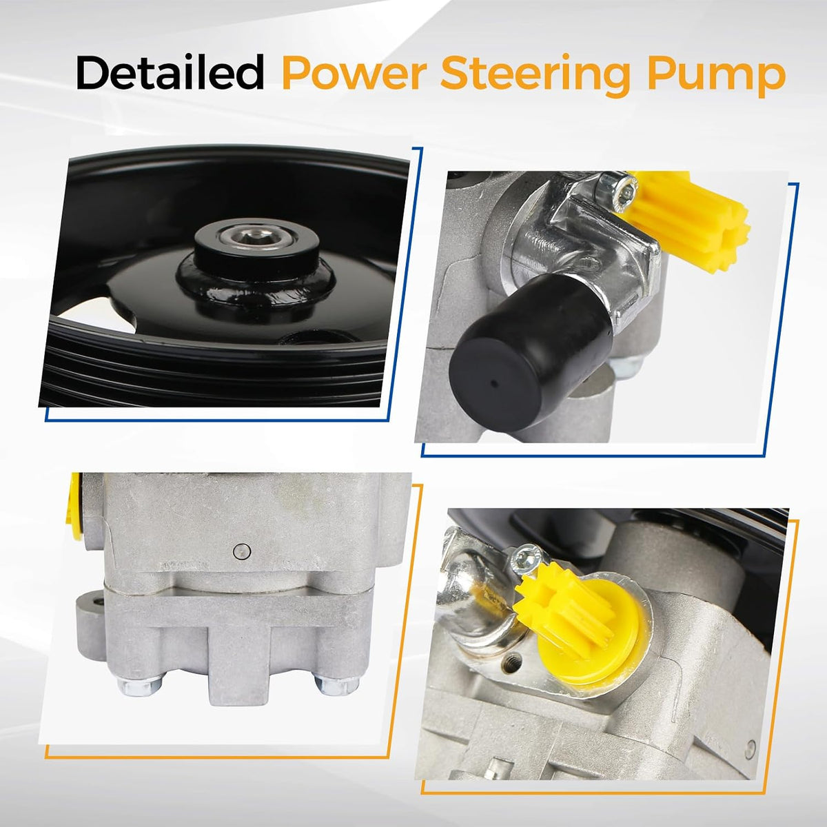 PAROD 21-5478 Power Steering Pump with Pulley fit for 2007-2013 Nissan Altima, 2002-2011 Nissan X-Trail 2.5L L4 GAS, 3.5L L4L; Coupe