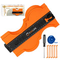 TOOLIFE 10 Inch Contour Gauge Profile Tool with Unlimited Connection