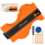 TOOLIFE 10 Inch Contour Gauge Profile Tool with Unlimited Connection