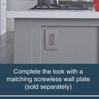 Legrand Radiant 15 Amp Tamper Resistant Decorator Outlet Nickel 1 Pack