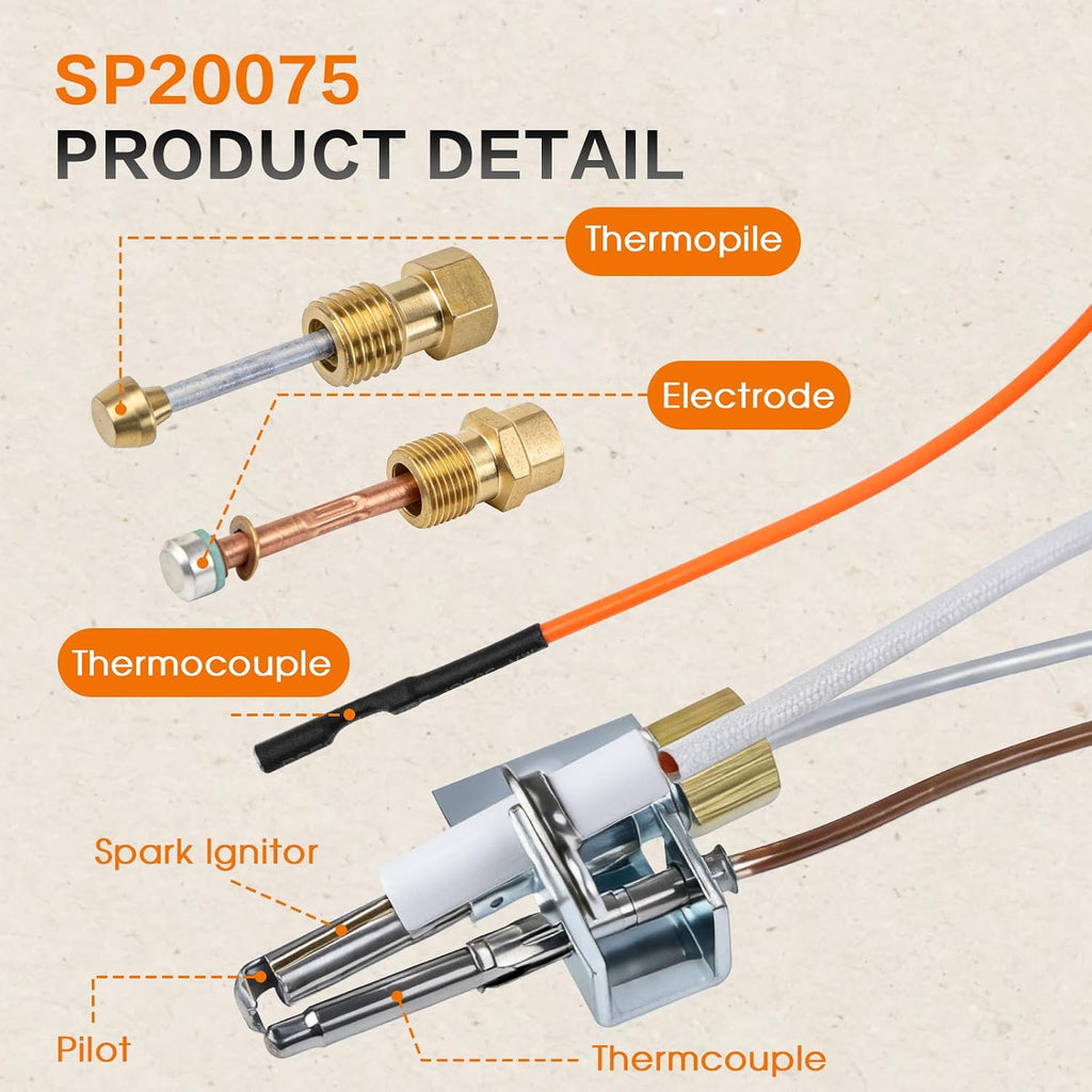 SP20075 SP20305A Water Heater Pilot Assembly Kit with Thermocouple