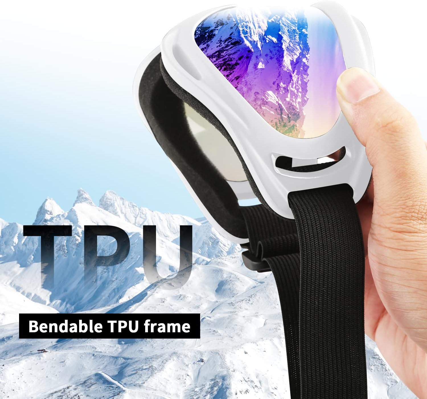Ski Goggles, 2 Pack Snow Goggles Snowboard Goggles for Men Women Kids | UV Protection Foam Anti-Scratch Dustproof
