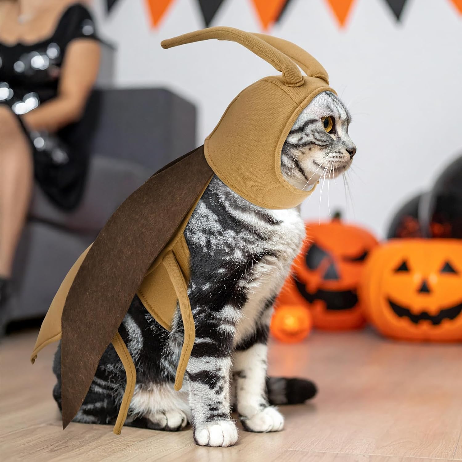 Halloween Puppy Cat Costume Dog Cockroach Shaped Outfits Pet Festival Cosplay Apparel for Small Dogs Cats