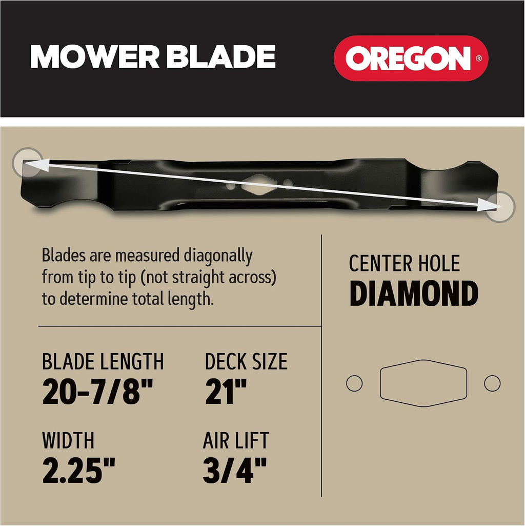 Oregon 21 Inch Lawn Mower Blade, Replacement for Craftsman CMXGZAM100142