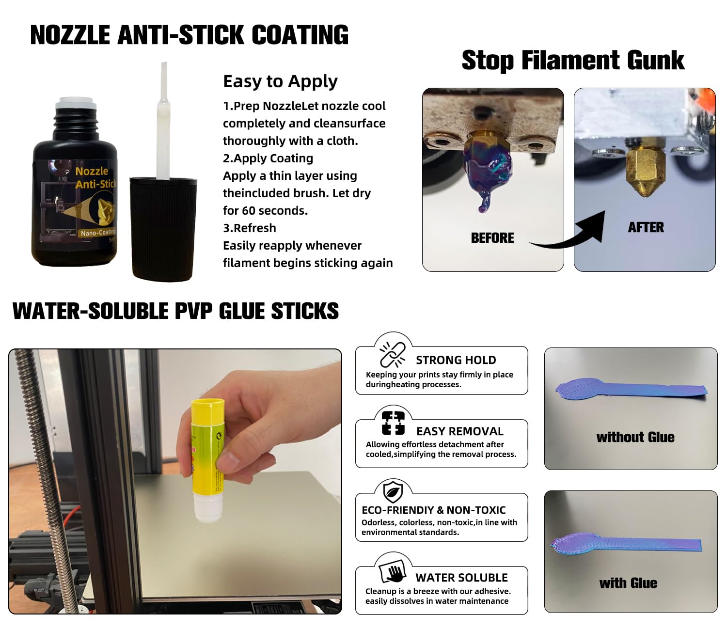 3D Printer Tools Kit with Tool Organizer Bag,3D Printing Essential Accessories, Nozzle Cleaning Kit, Deburring Tool &