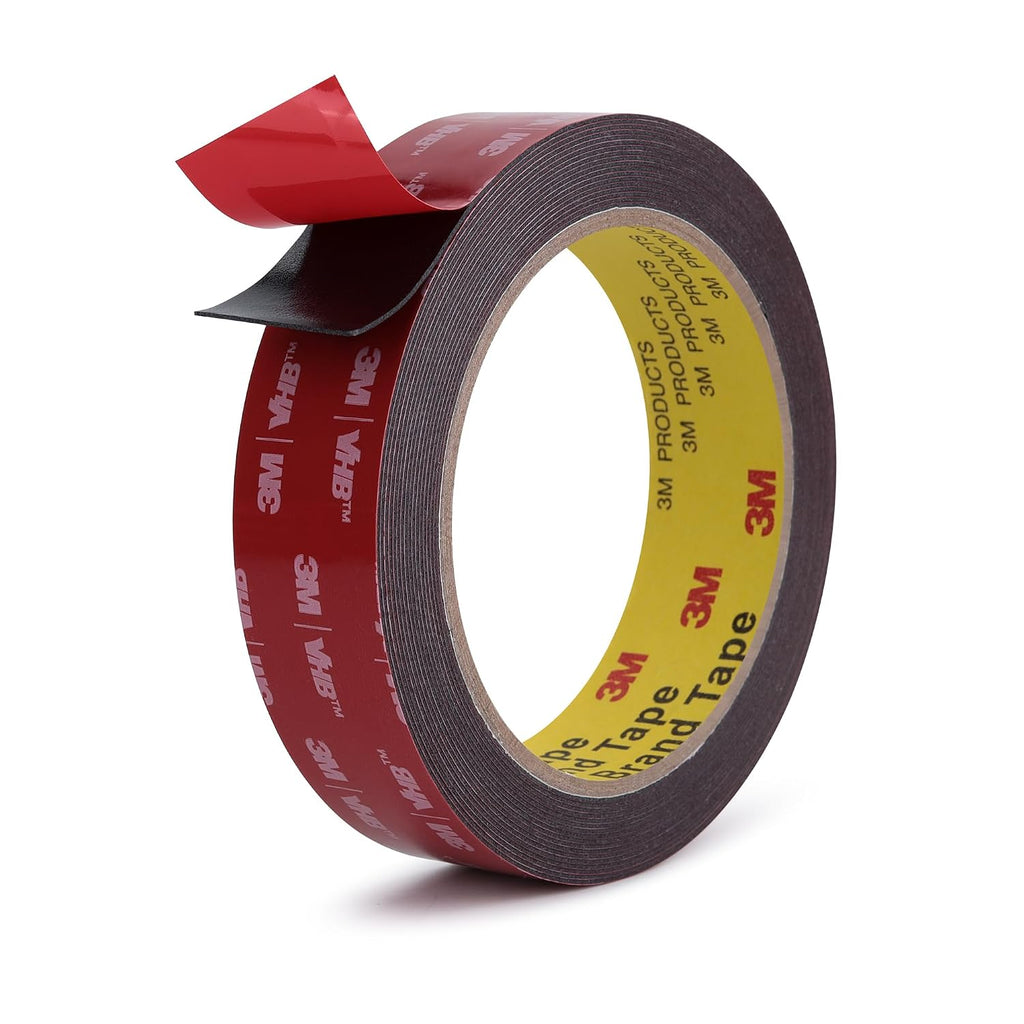 3M Double Sided Tape, Heavy Duty, 1” x 18Ft, 5925, Black