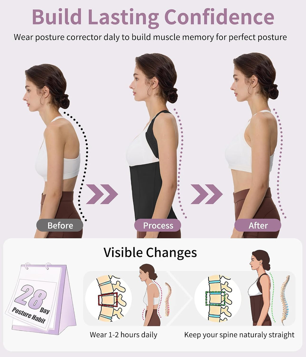 Back Brace for Women Breathable Back Straightener Posture Corrector