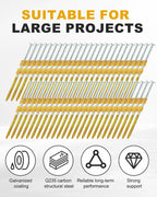 1000 Count Framing Nails, 3Inch x 0.131Inch 21 Degree Framing nails
