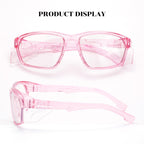 Stylish Safety Glasses Anti-Fog Scratch Pink Readers 1.5-2PC