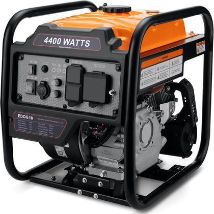 Power Equipment 4400 Watts Inverter Generator Gas Powered, Portable Open Frame Generator, Low Noise with ECO Mode, RV