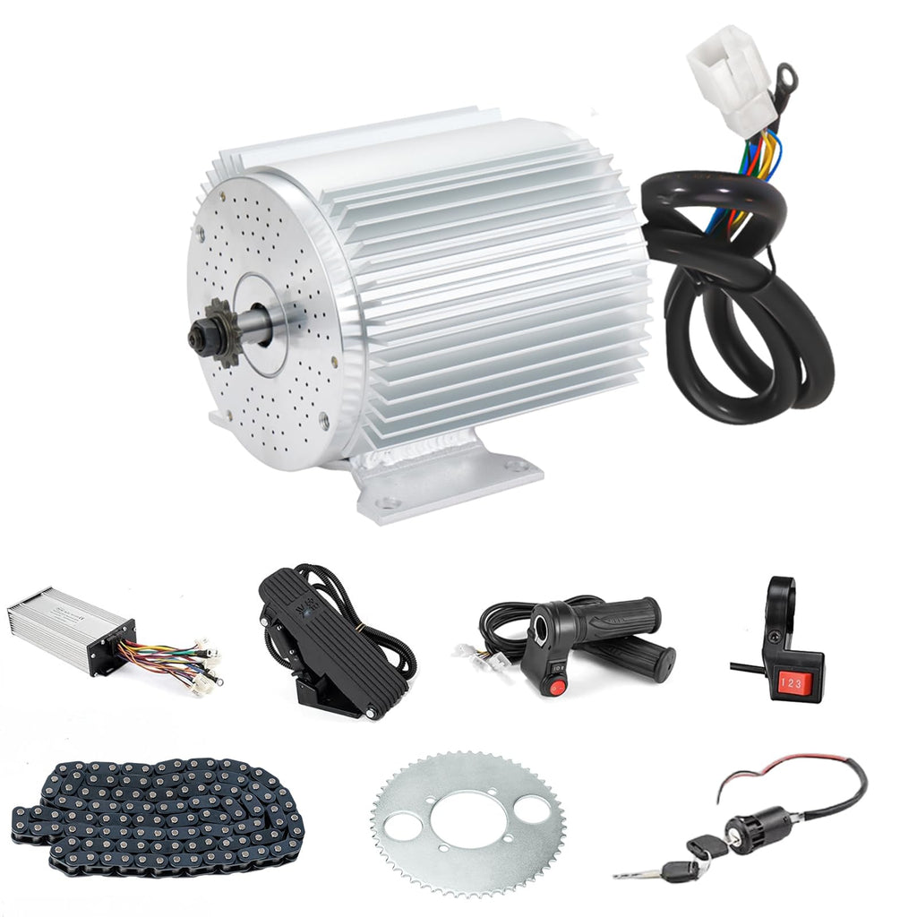 48V Go Kart Motor 1000W Electric Brushless DC Motor Kit,Controller,Throttle