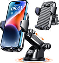 【85+LBS Strongest Suction & Military-Grade Ultimate Car Phone Mount【Patent & Safety Certs】 Cell Phone Holder for Dash