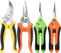 4 Pack Garden Pruning Shears, Stainless Steel Garden Shears, Gardening Shears, Garden Scissors, Clippers, Pruning