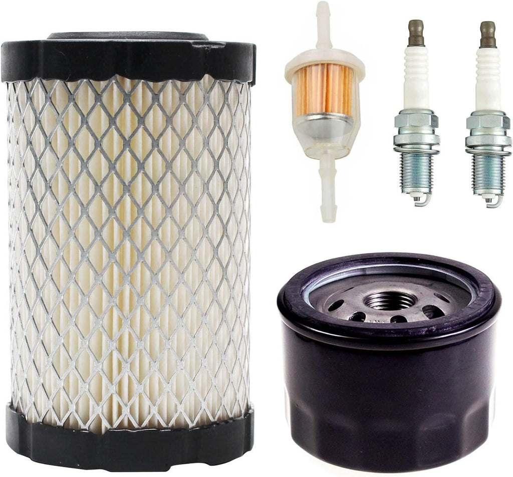 796031 Air Filter Tune Up Kit, Compatible with Briggs and Stratton 591334 492932 696854; John Deere D100 D110 D125