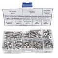 #8-32 UNC Stainless Steel Knurled Hex Socket Cap Screw Nut Washer Kit