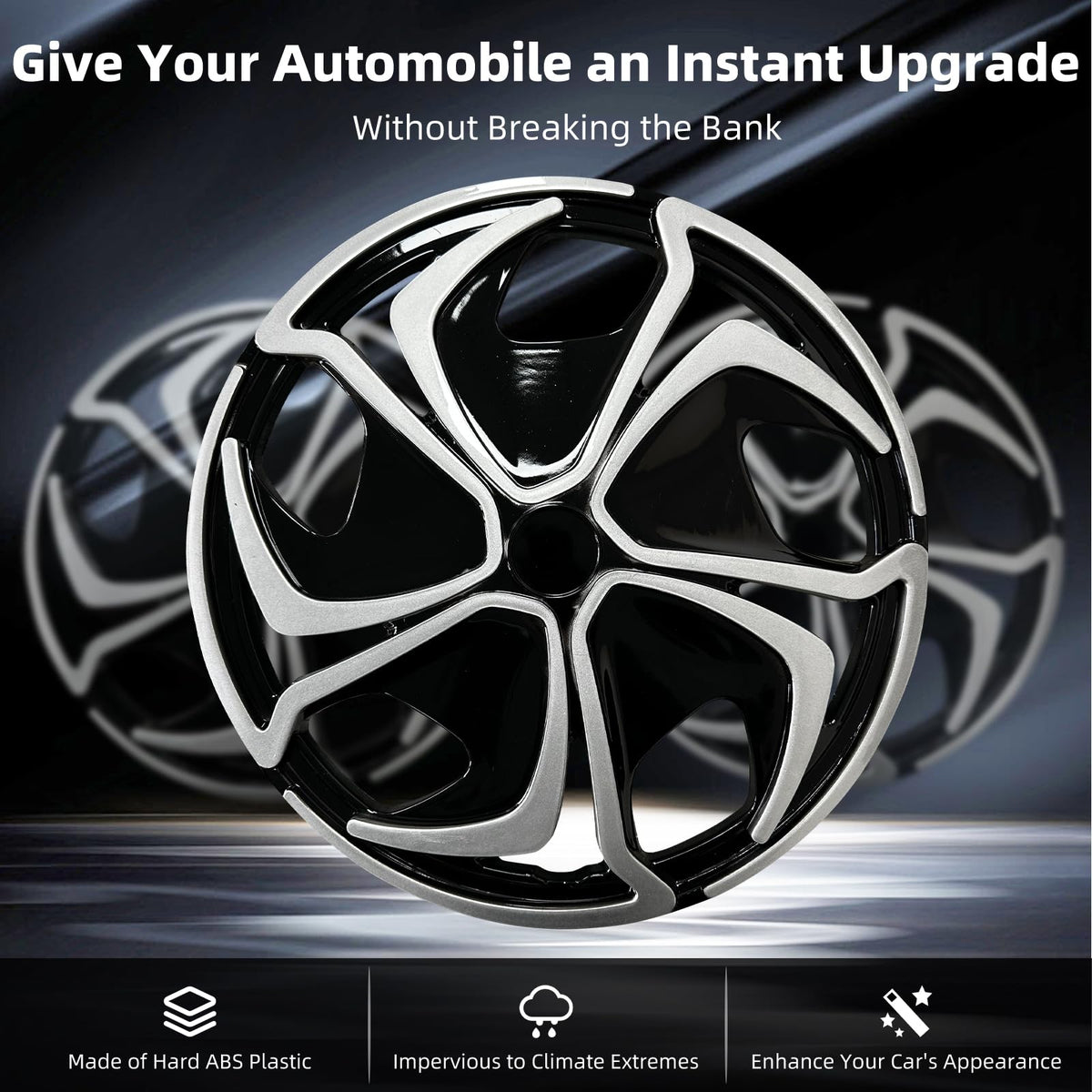 14 inch Hub Caps Wheel Covers 14" Iron Wheels Replacement R14 (#B, 14 INCH)