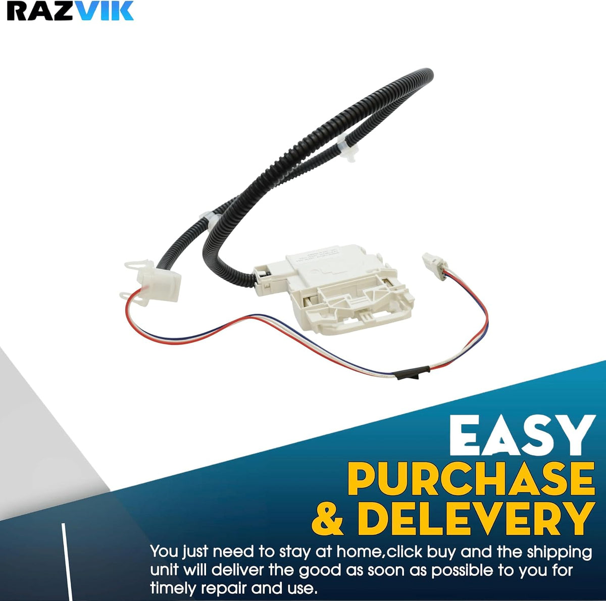Lid Lock & Harness Replacement for General Electric GTW500ASN2WS Gtw500asn2ws GTW500ASN4WS GTW500ASN5WS GTW525ACP0WB GTW525ACP1WB GTW525ACP2WB Washer