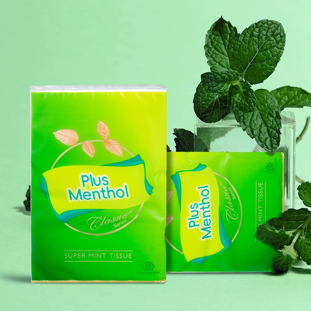 Menthol Lotion Pocket Tissues, Travel Size, 4-Ply, 18 Pack (180 Tissues Total)