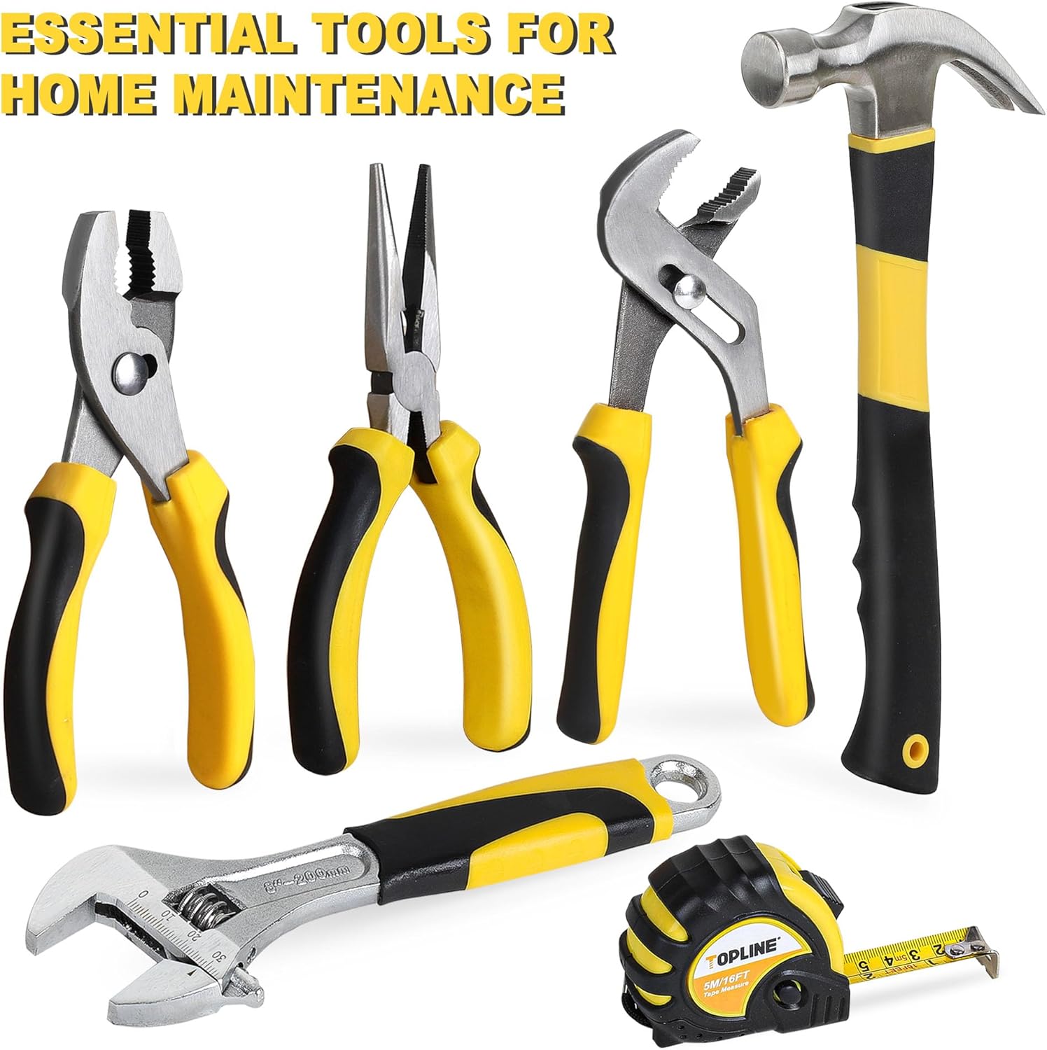 467-Piece Household Home Tool Sets for Mechanics, 16-Inch Tool Bag with Heavy Duty Home Tool Kit Included, Tool Sets