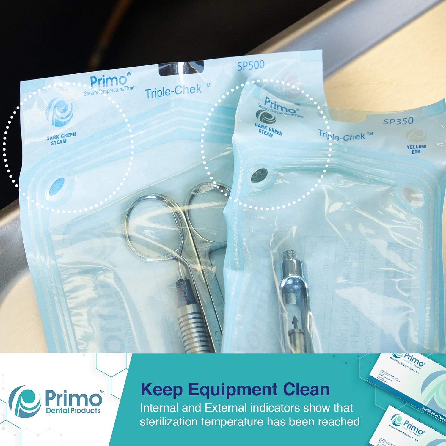 SP500 Self Seal Sterilization Pouches -Autoclave Sterilizer Bags for Dental Tools -Sterilization Bags for Nail