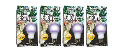 s Purple Spectrum Ultra Grow Light Bulbs (4-Pack)
