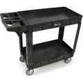 Simpli-Magic Rolling Utility Cart on Wheels, Heavy Duty with Ergonomic Handle, Deep Shelfs for Garage, Warehouse