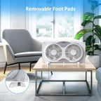9" Window Fan Low-Noise Reversible Remote Control 3-Speed, ETL