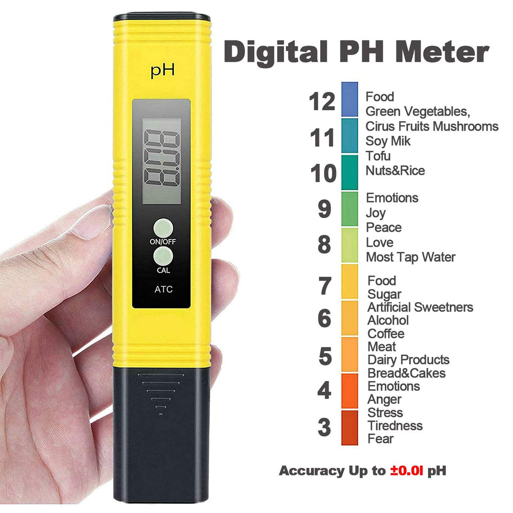 PH Meter, TDS Meter Combo, Pool Water Test Kit, PH Tester Digital, PPM Meter, 0.01 Resolution TDS PH EC Temperature 4
