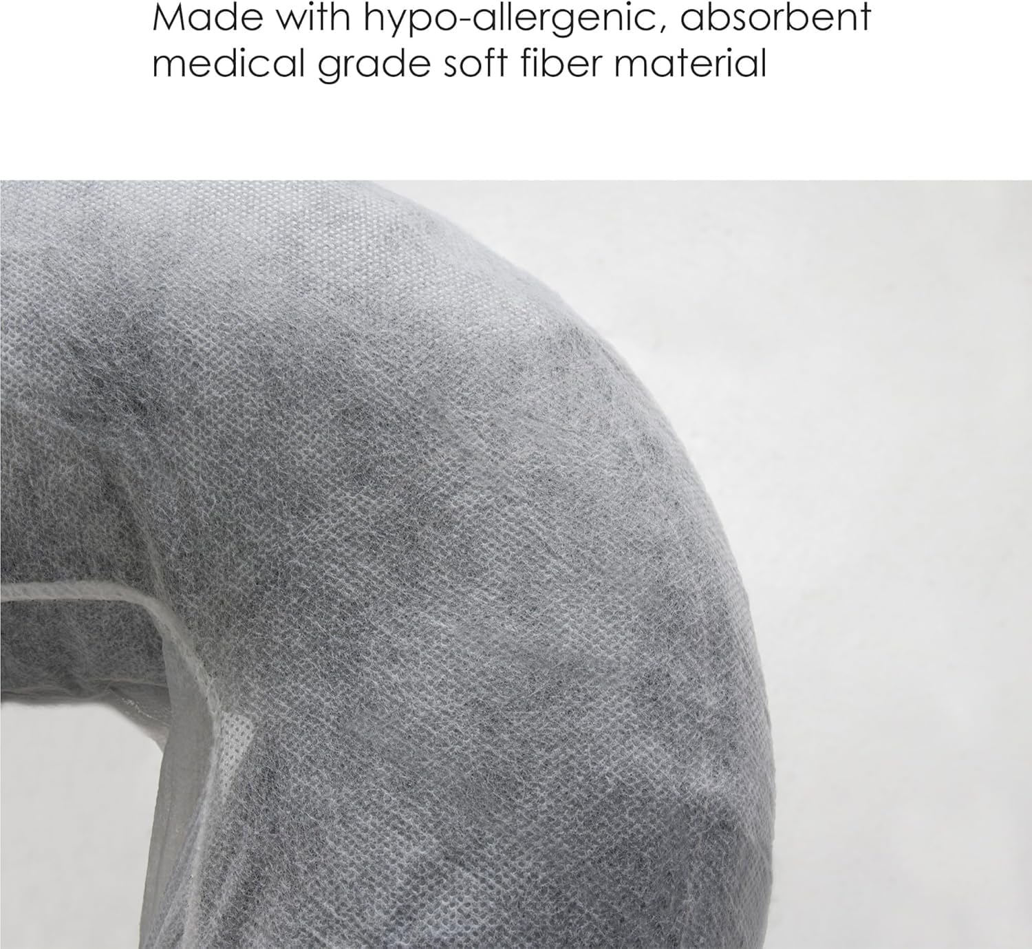 EARTHLITE Fitted Disposable Face Cradle Covers – Medical-Grade, Soft, Non-Sticking Massage Headrest Covers for