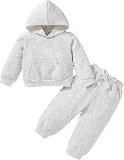 Baby Outfits for Girl Boy Toddler Sweatsuit Hoodie Set